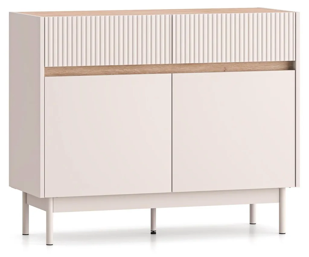 Petit buffet de salon 104 cm Dunea pour optimiser votre rangement chic