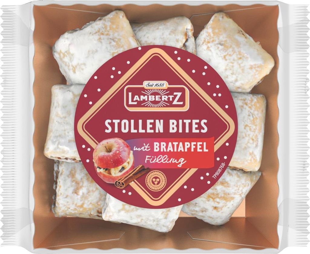 Lambertz Stollen Bites pieczone jabłko, nadzienie owocowe z Zdjęcie produktu 