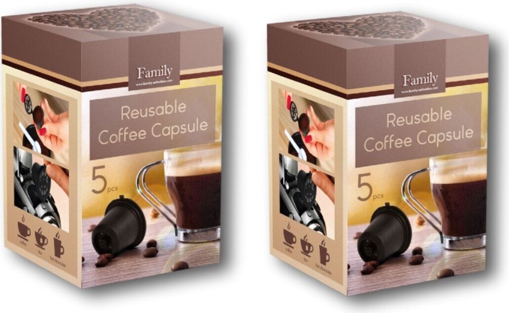 EKNA Kaffeekapseln wiederbefüllbar - Kapseln Kaffee nachfüllbar - 10 Stück - Umweltbewusst