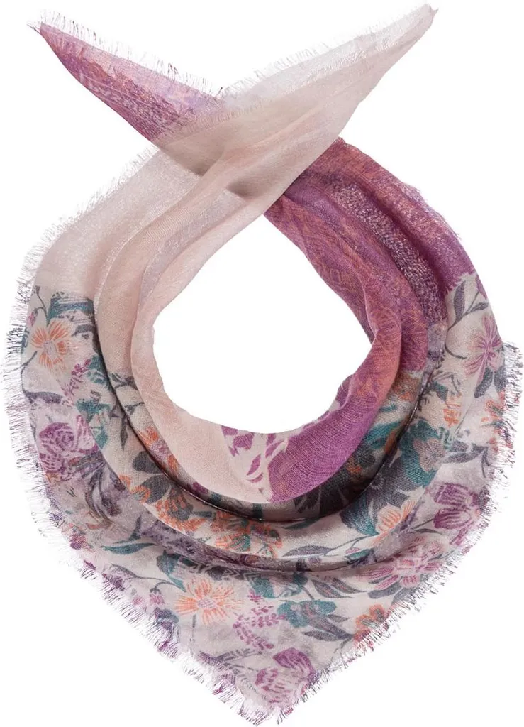 Sciarpa Donna Passigatti Stampa Rosa: Accessorio Elegante Made in Italy