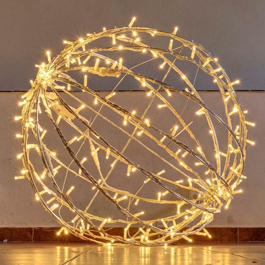 LED-Lichtkugel, warmweiß, Durchmesser 80 cm