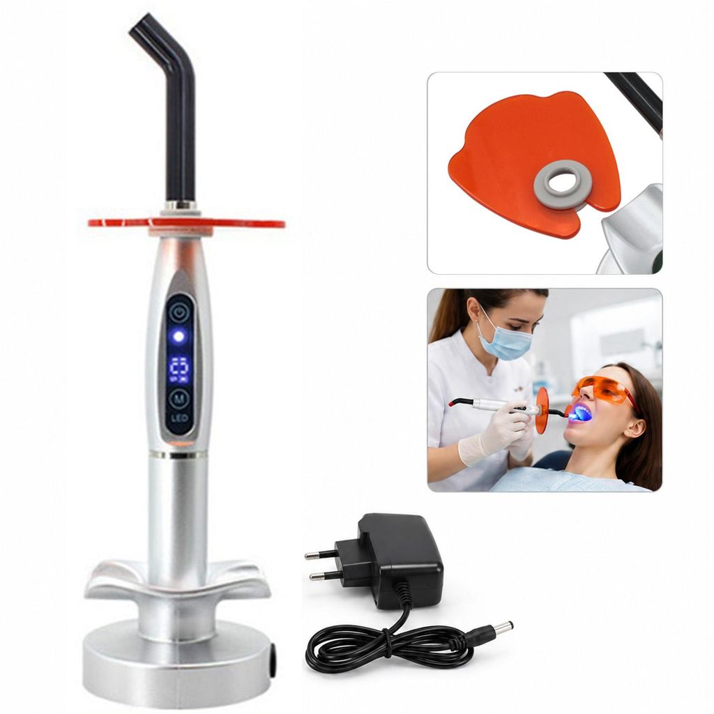 LED Polymerisationslampe für Zahnmedizin kabellos, 2000 Produktbild 