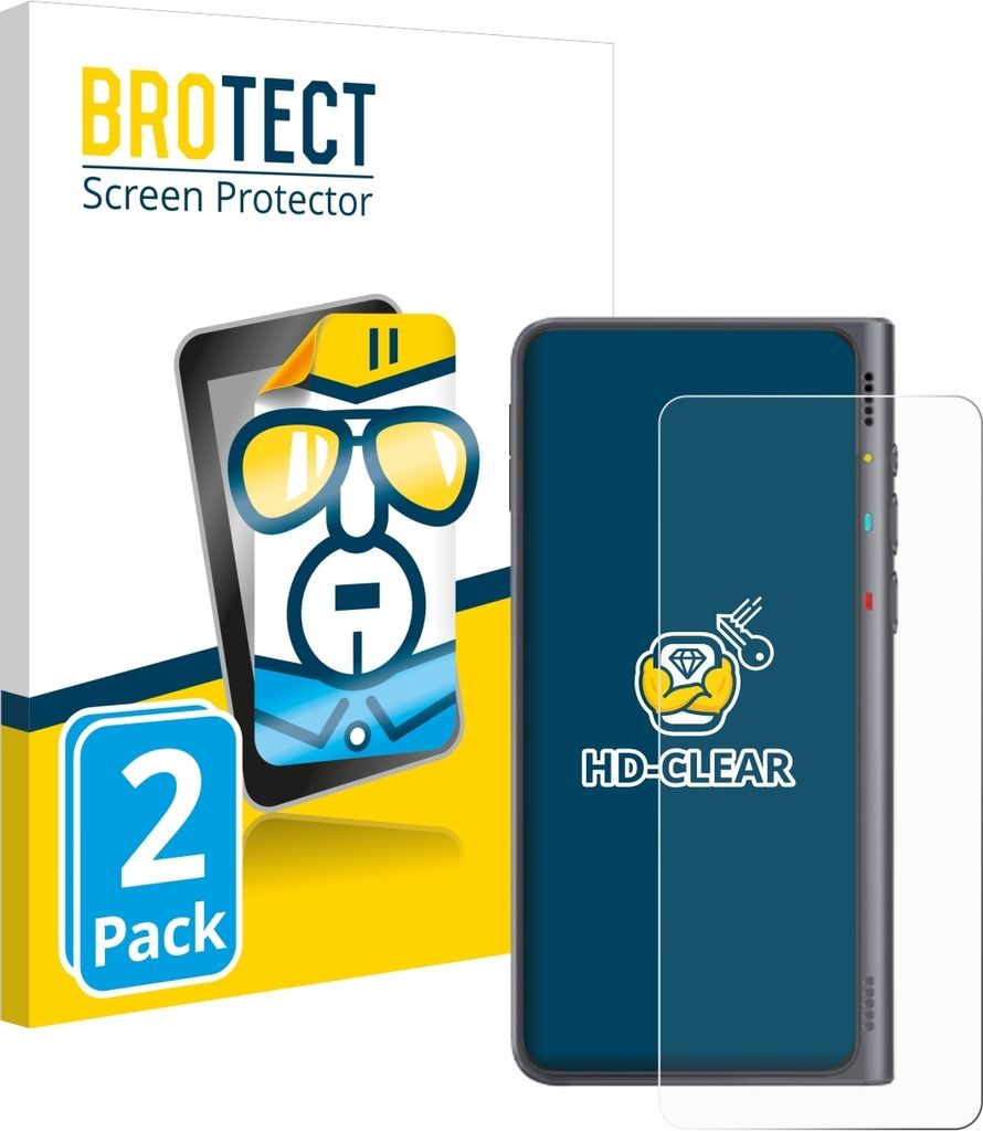 2x Für Timekettle Fluentalk T1 Schutzfolie BROTECT Displayschutz Display Schutz Folie Klar Transparent