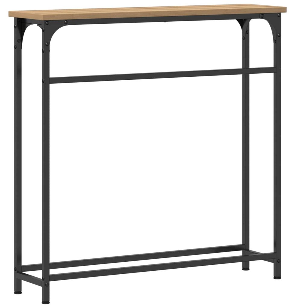 vidaXL Konzolový stolek Artisan – dub 75 x 19,5 x 75 cm, Obrázek produktu 