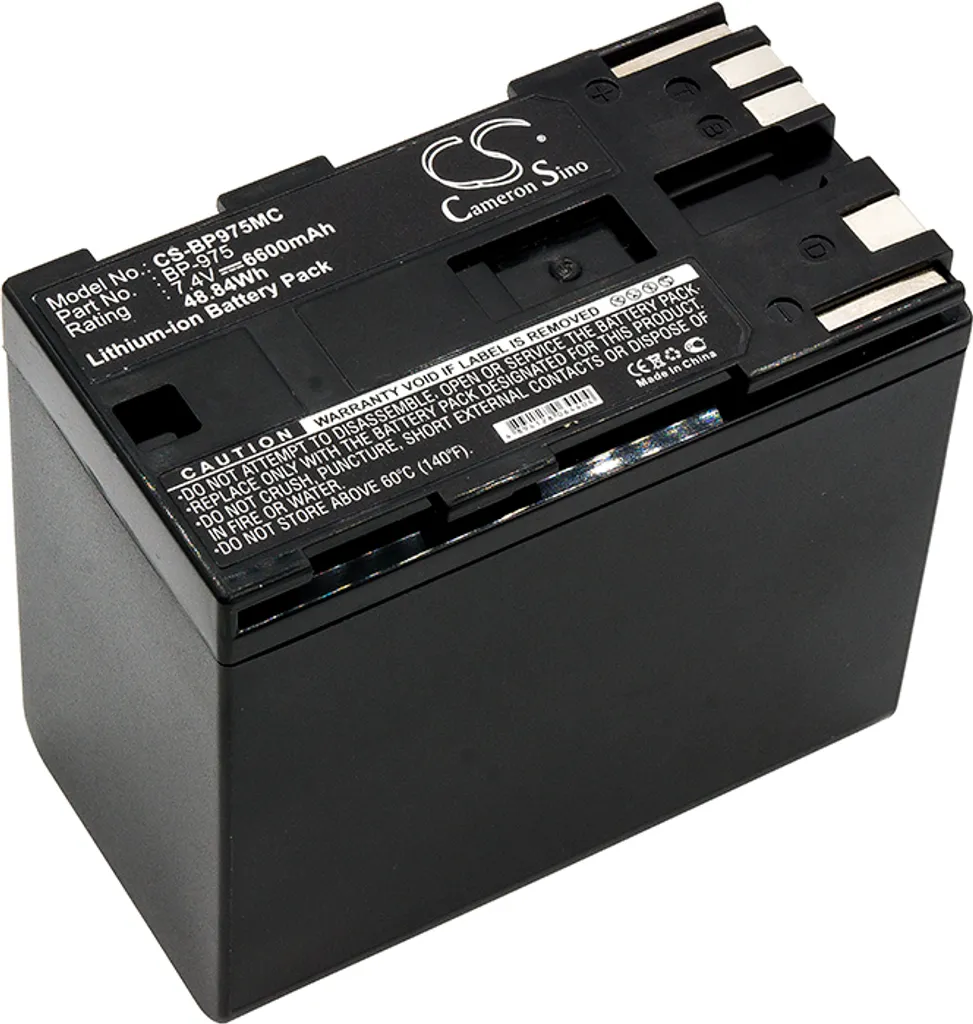 TECHTEK Batteria Canon BP-975: Potenza Extra per XF300 XF105 XL2 XH A1