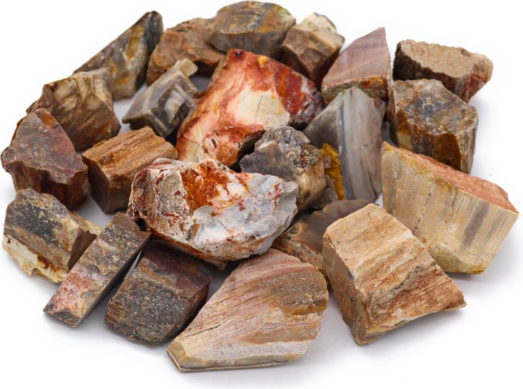 LAVISA Premium Heilsteine Edelsteine Set | Natürliche Kristalle für Dekoration und Wohlbefinden | 100% Natursteine Mineralsteine (Versteinertes H...