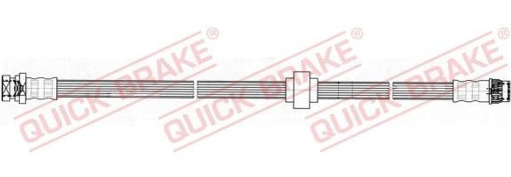 QUICK BRAKE 22.109 Bremsschlauch OE 7701052356 kompatibel mit Kangoo
