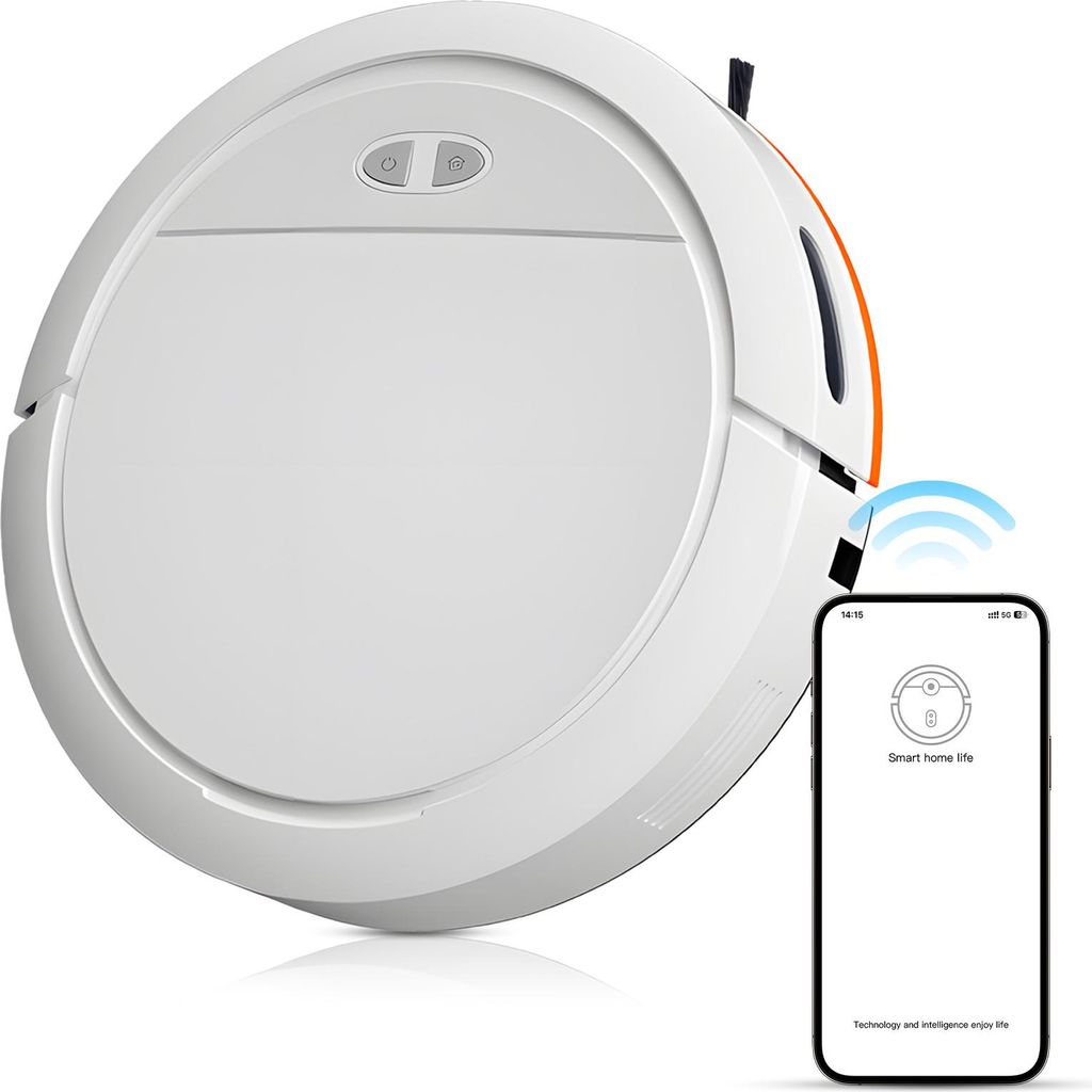 Roboter Staubsauger und Mop Combo Maximum 4000Pa Saugkraft WiFi App Control Robot Vacuum Cleaner mit Voice Prompt Self Charging Sweeping Vacuuming ...