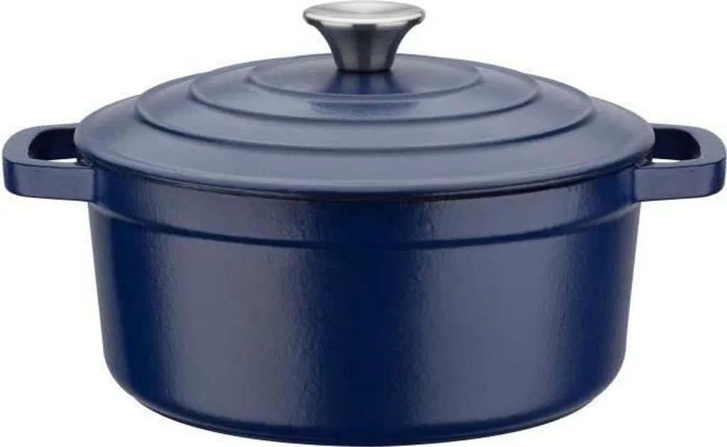 Pentola GSW BLUE MAGIC, 24 cm, 3,8 l, ghisa massiccia, induzione, blu