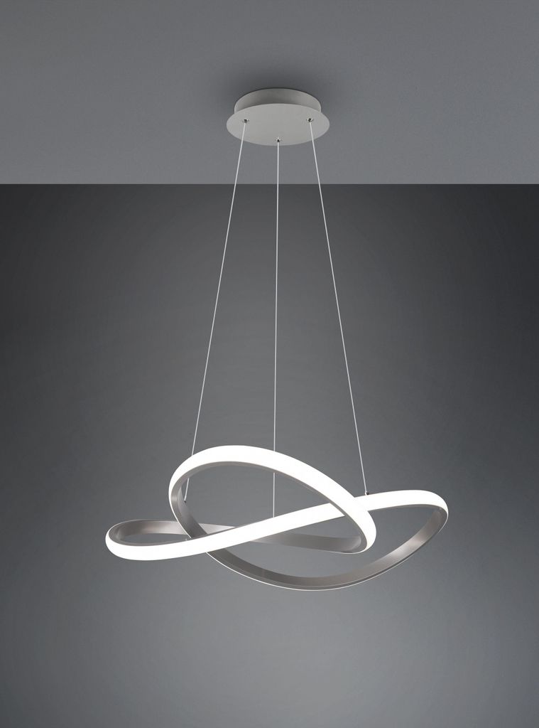 Reality Course LED Pendelleuchte 27W 60cm dimmbar Nickel Matt neutralweiss