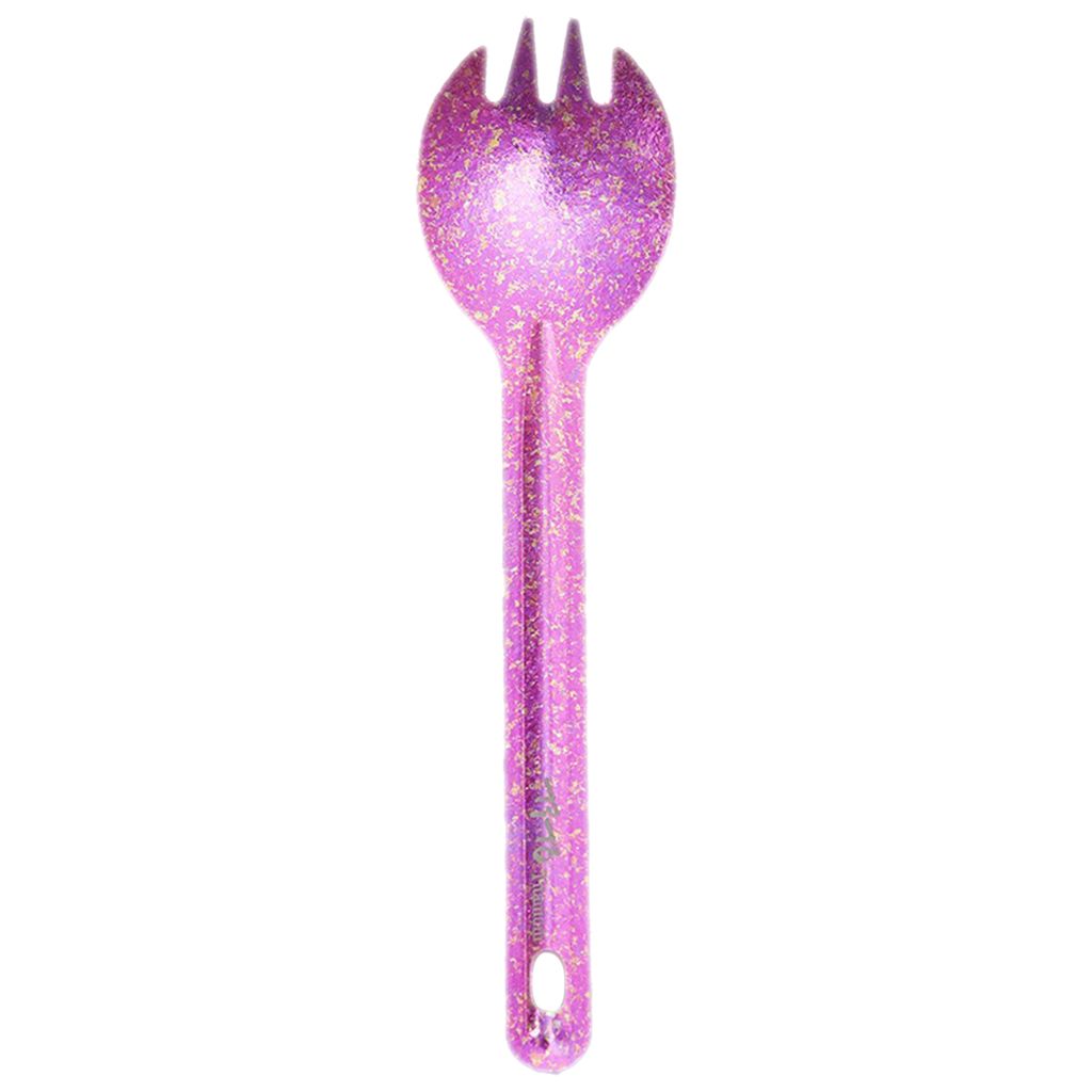 Göffel Utensilien Anti-Rost Anti-Oxidation Geschirr Camping Jagd Löffel Utensilien für Reisen-Silber