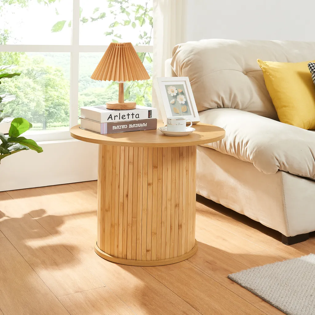 Tavolino da Caffè Ledepid 60cm Nature: Arredamento Scandi Chic