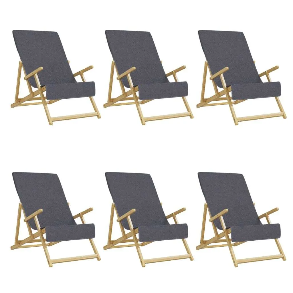 Drap de plage séchage rapide 400 GSM Anthracite 60x135 cm - Lot de 6