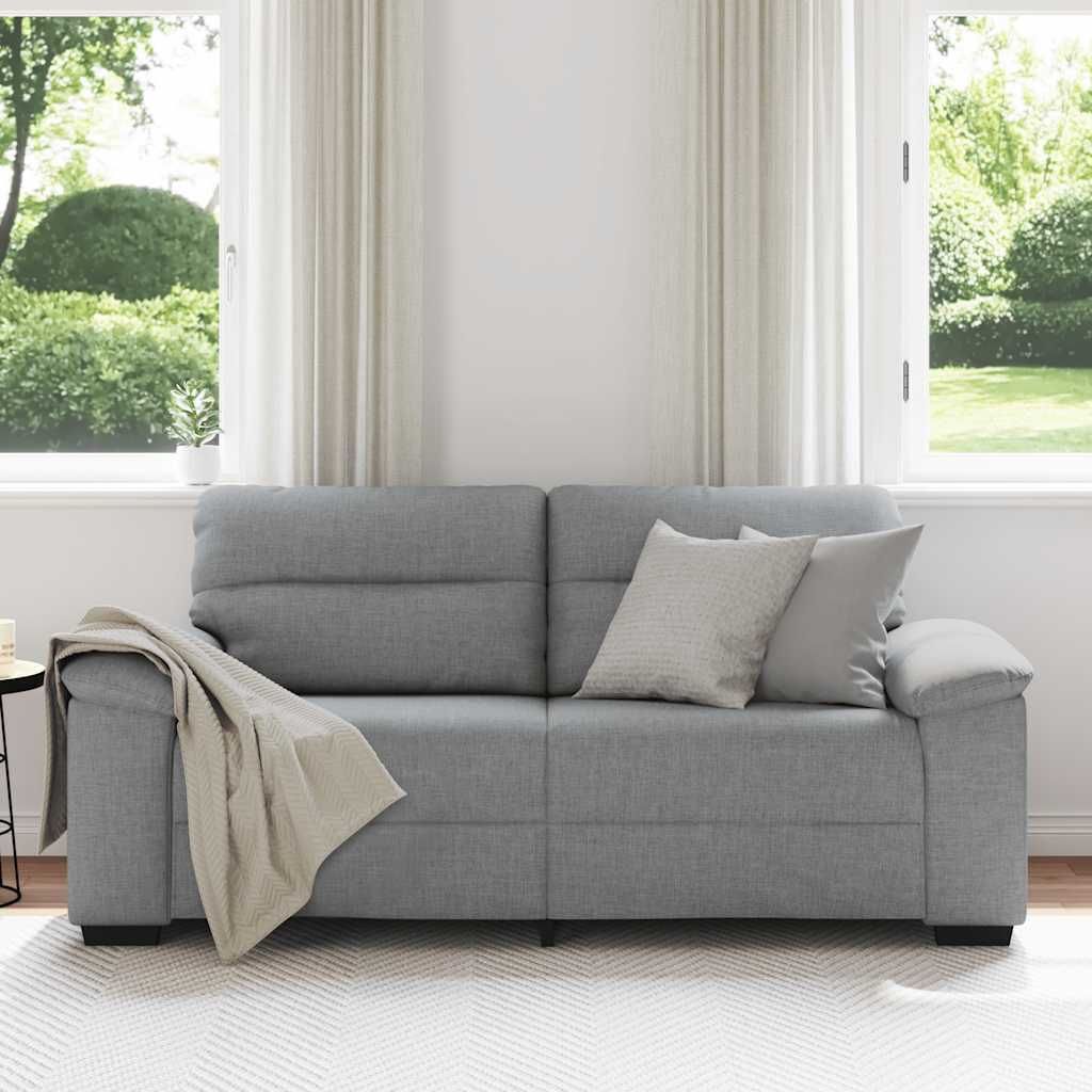 "2026 Aktion" 2-Sitzer-Sofa - CLORIS - Couchgarnitur - Sofa Set Sitzmöbel - Hellgrau 140 cm Stoff - 182 x 81 x 84 cm - DEMöbel6937243