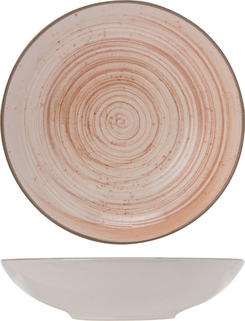 Cosy & Trendy Tiefe Teller Sintra Terracotta ø 21 cm - 4 Stück