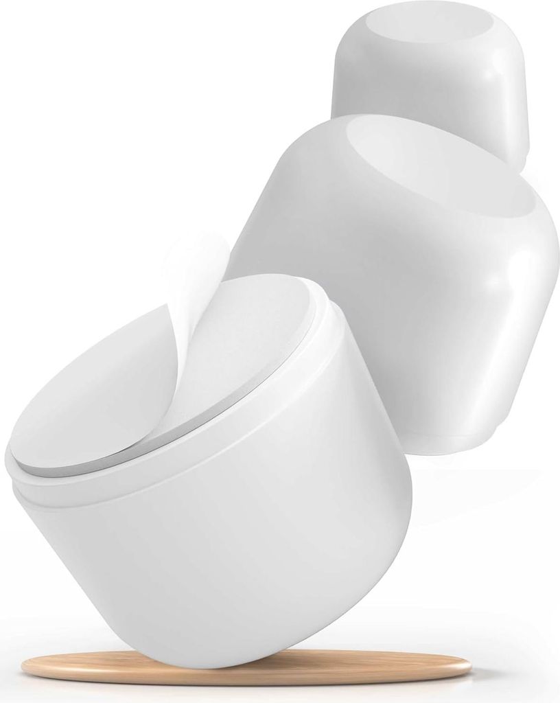 Selbstklebender Gummitürstopper für den Boden - Set von 3 Stück weiß - Türstopper zur Bodenmontage - Schutz vor zuschlagenden Türen