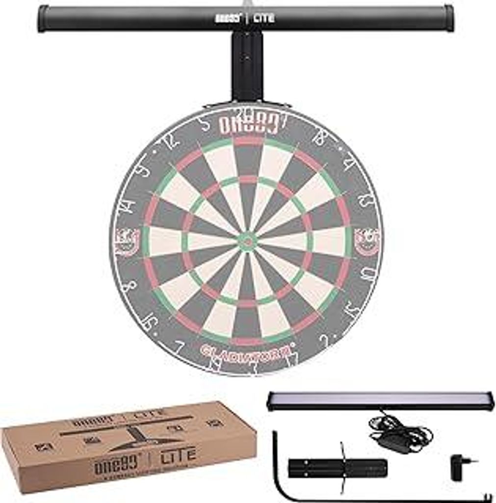 ONE80 Dartscheibe Beleuchtung Dart Illumina LED Beleuchtung für Dartscheibe Kork Dartscheibe Elektronisch Dartboard licht System Dartboard Beleuch...