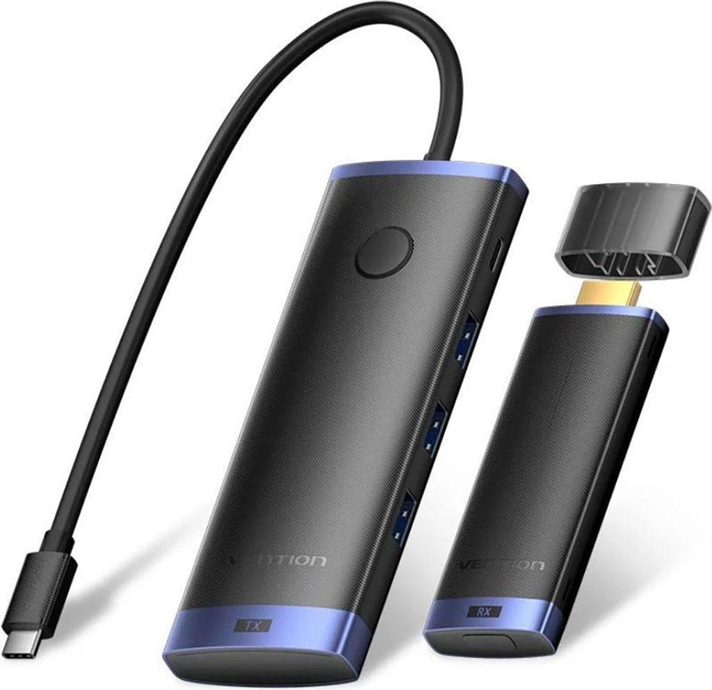 Vention TPVBB, Dongle, HDMI, WLAN, Wi-Fi 5 (802.11ac), USB 3.2 Gen 1 (3.1 Gen 1), USB Typ-A, USB Typ-C