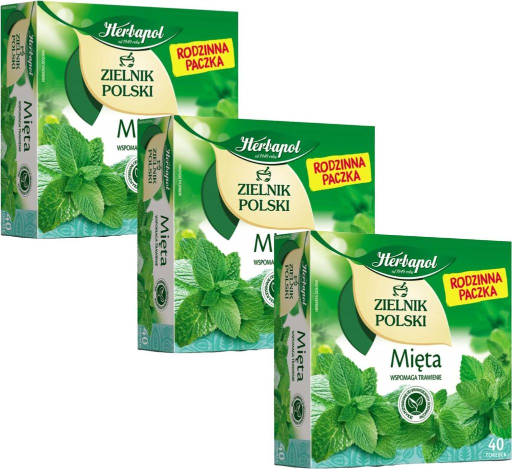 Herbapol Pfefferminztee 120 Teebeutel - Minze Kräutertee - Produktbild 