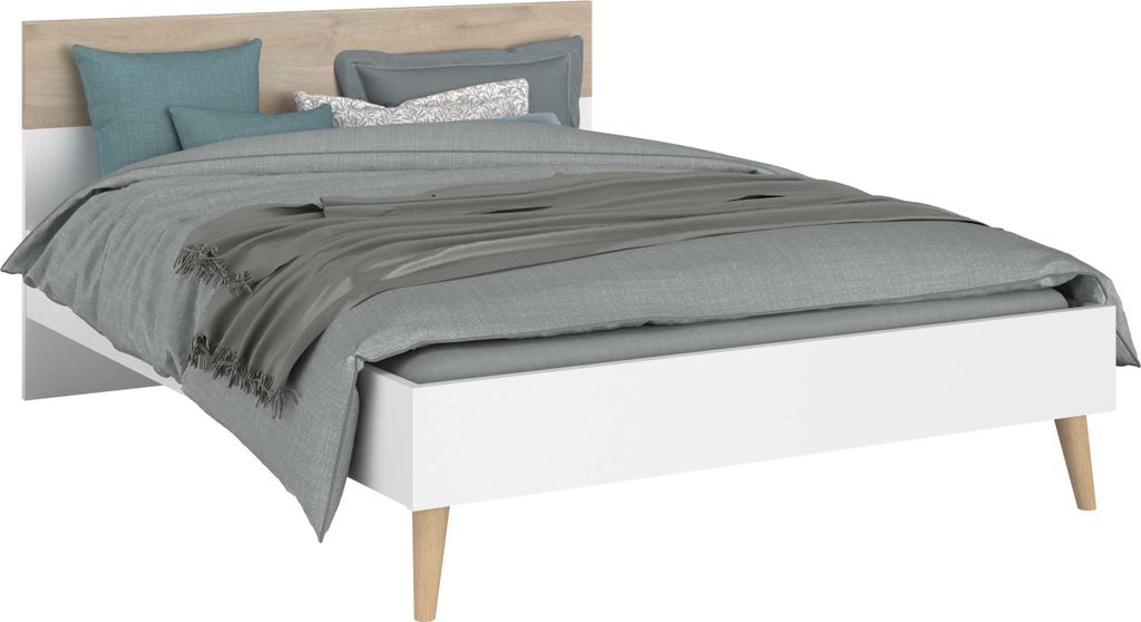 Doppelbett Hardy 140x200 - Molke/Eiche