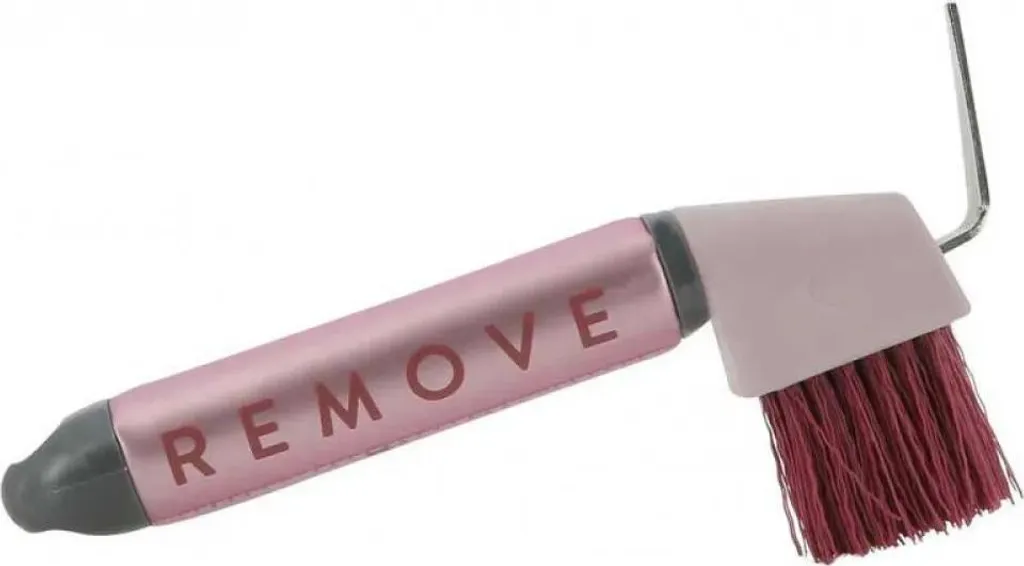 Spazzola Equitheme per Pulizia Zoccoli Rosa - Alta Resistenza One Size