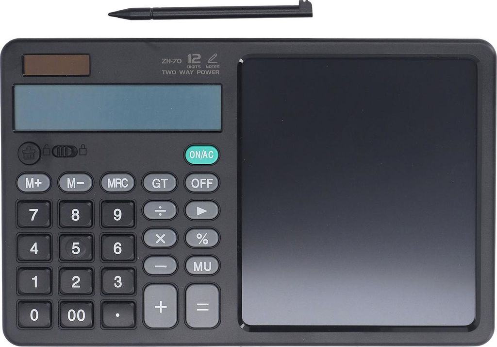 Rechner, LCD-Tablet, multifunktional, Skizzen, Memos, präzise, praktisch, tragbar, Mathematik mit Notizblock für Büro, Finanzbuchhaltung, ...