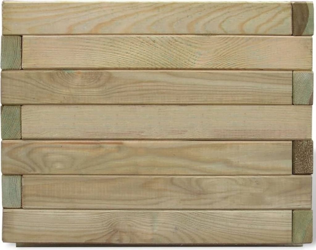 vidaXL Hochbeet 50x50x40 cm Holz Quadratisch Produktbild 1