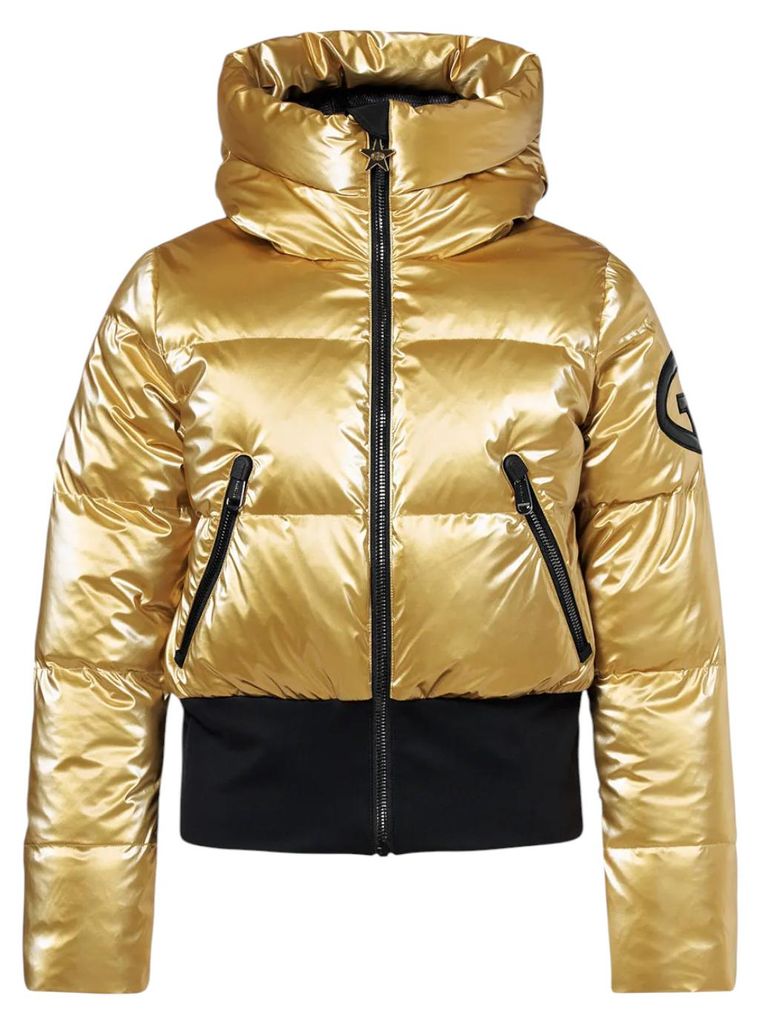 GOLDBERGH Bombardino Damen Bomber Skijacke mit Kapuze gold Produktbild 