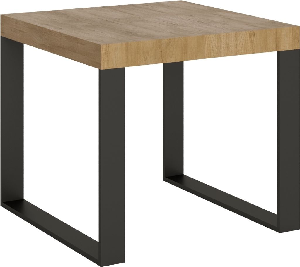 Ausziehbarer Tisch 90x90/246 cm Tecno Quercia Natura Produktbild 