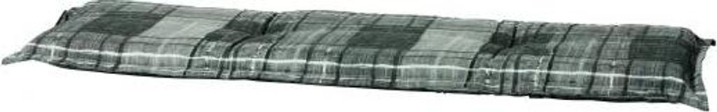 Madison Bankkissen 180 x 48 cm Johnny grau, wasserabweisend, für Gartenbank, hochwertig, Polyester-Katoen-Mix