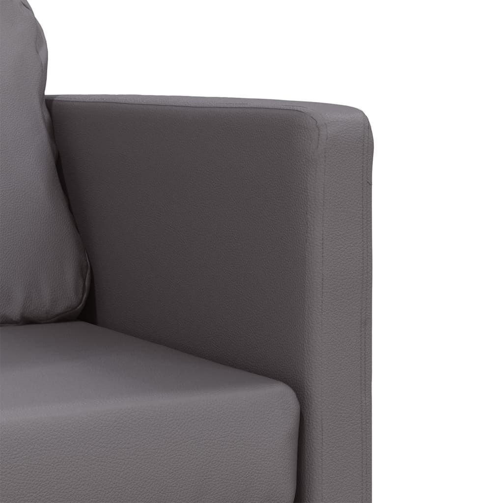 vidaXL Bodensofa mit Schlaffunktion Grau 112x174x55 cm Produktbild 2