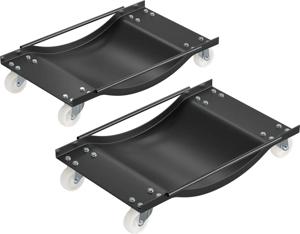 Coppia Carrelli Sposta Auto 900kg | Rulli Manovra Professionali