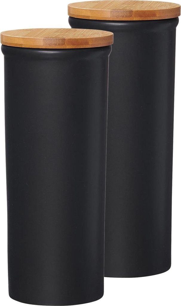 Ritzenhoff & Breker Jasper Vorratsdose 1,6 l schwarz 2er Set