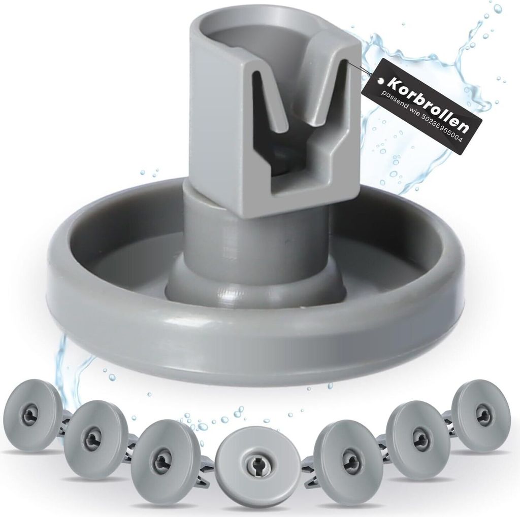 McFilter | Korbrollen-Set für Geschirrspüler (8x Produktbild 