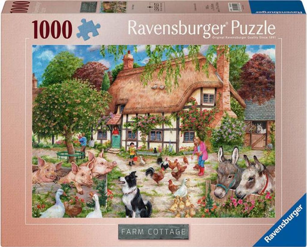 Ravensburger Legpuzzel Cottage Boerderij - 1000st. Image du produit 