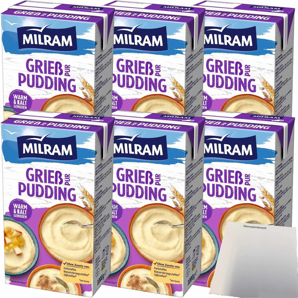 Milram Grieß-Pudding Pur warm und kalt zu genießen 6er Pack