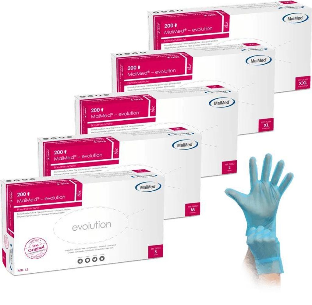 Maimed evolution blue Handsch.unster.pf.Gr.Xxl 200 St