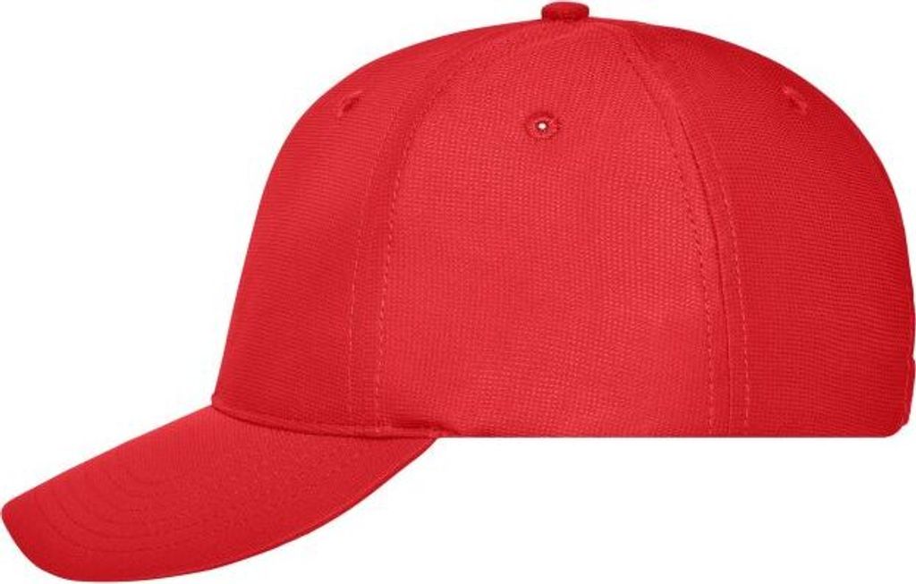 6 Panel Sun-Protection Cap red, Gr. one size