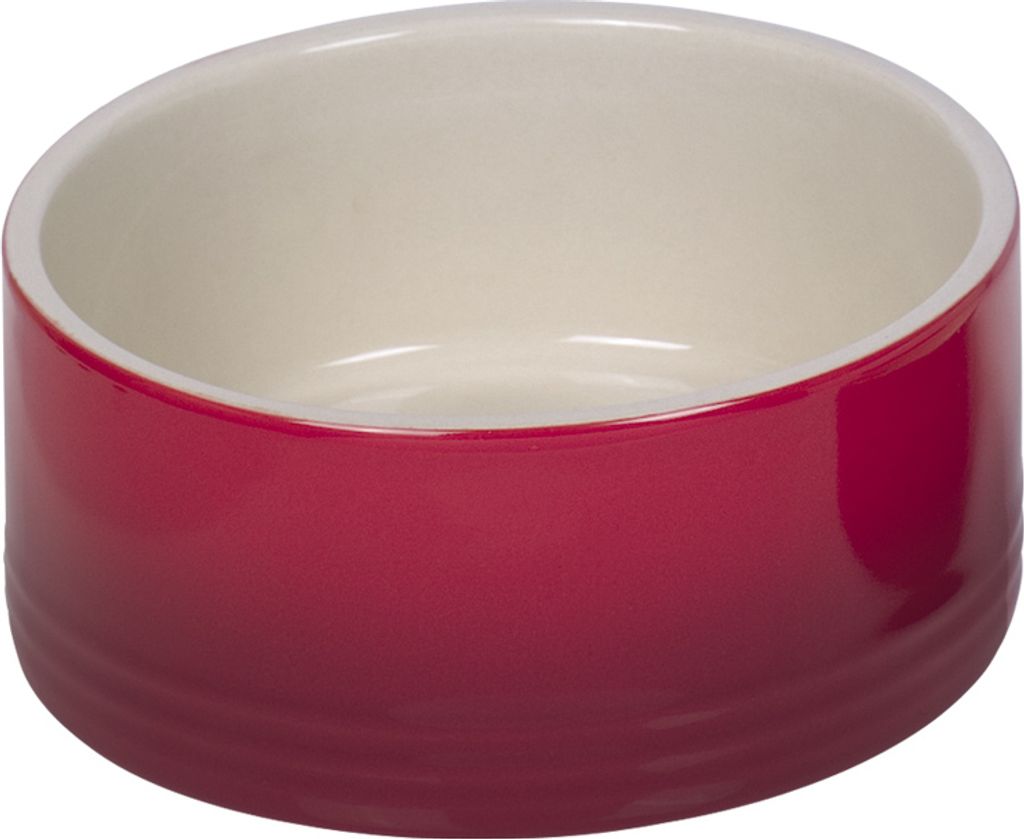 Miska ceramiczna Nobby Gradient czerwona, wymiary: 18 x 7 Zdjęcie produktu 