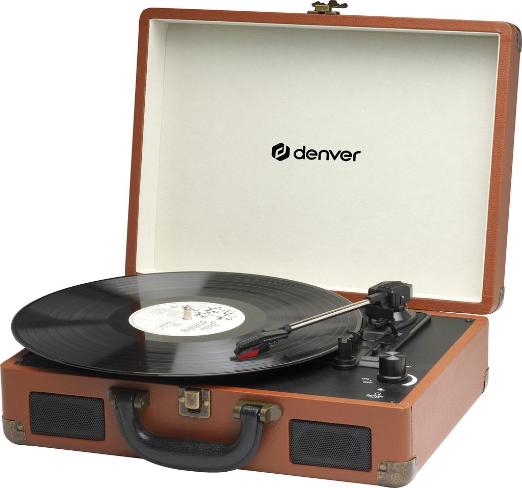 Denver VPL-120 USB-Plattenspieler im Koffer-Design mit Produktbild 