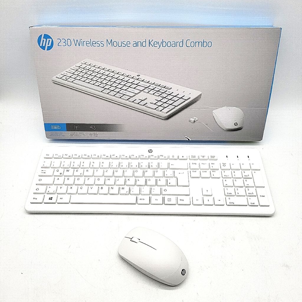 HP 230 Maus Tastatur kabellose Maus Tastatur USB Dongle bis Produktbild 