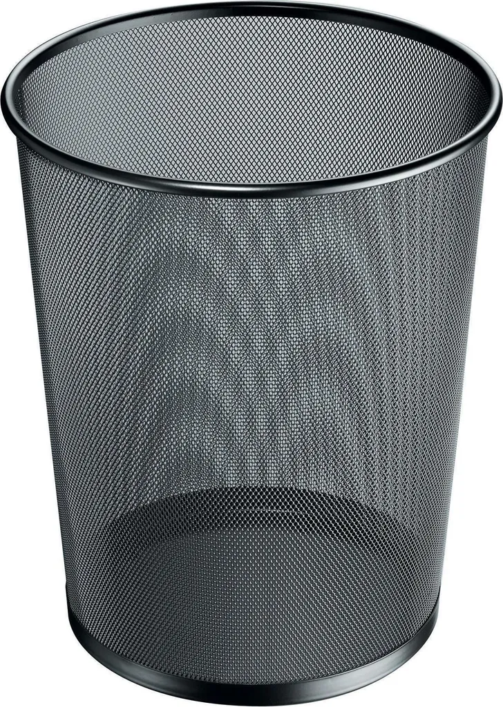 Corbeille à papier 18L pour bureau et maison Manhattan herlitz noire