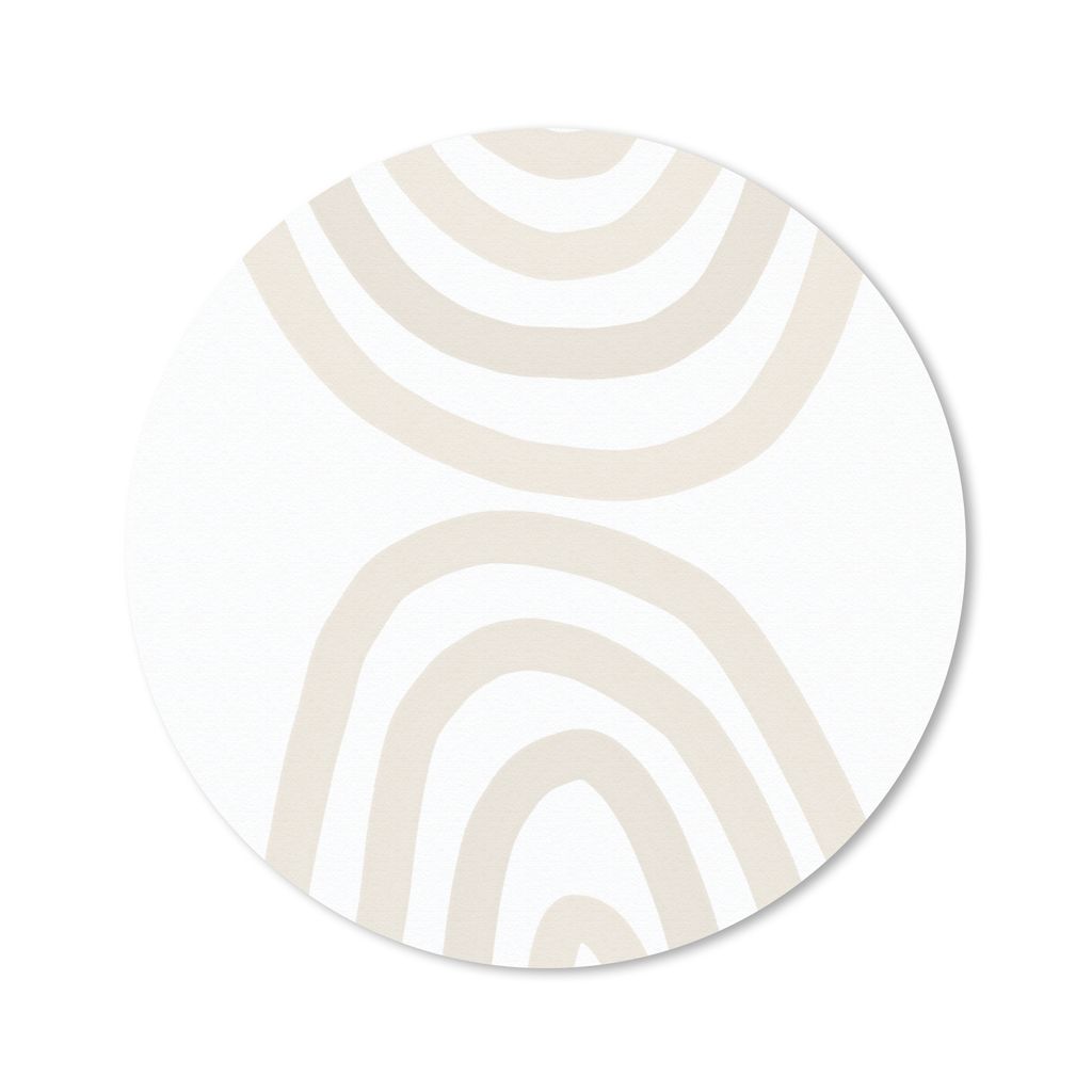 MuchoWow Mauspad Mousepad Regenbogen - Pastell - Design - Abstrakt 30x30 cm - Mousepads - Maus Mat - Pad - Mausunterlage - Tischunterlage - Schre...