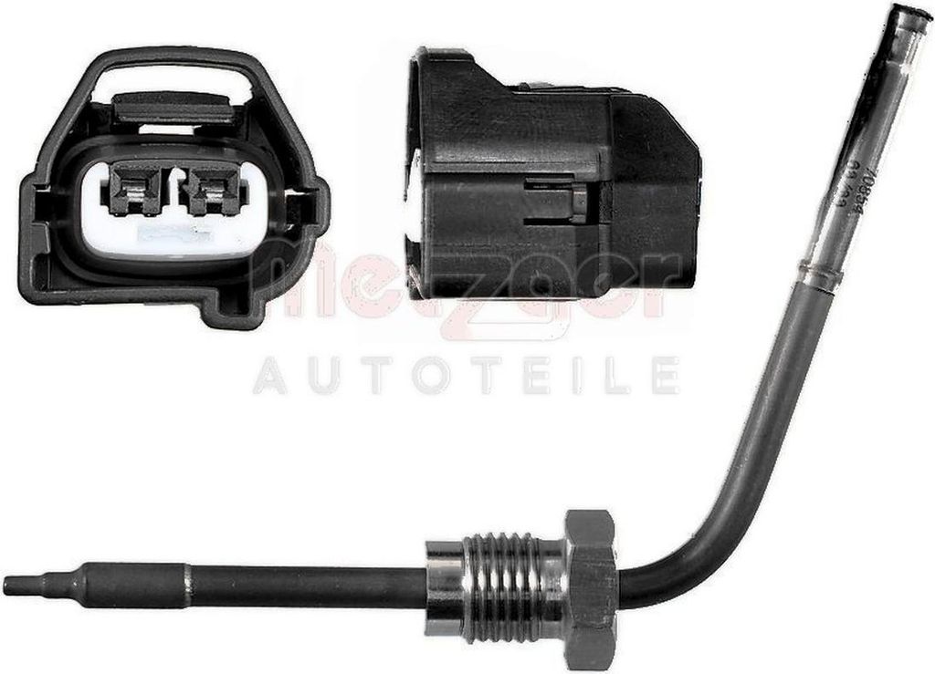 Sensor Abgastemperatur 530 mm Kabel 2-polig METZGER für u.a. MB E-KLASSE