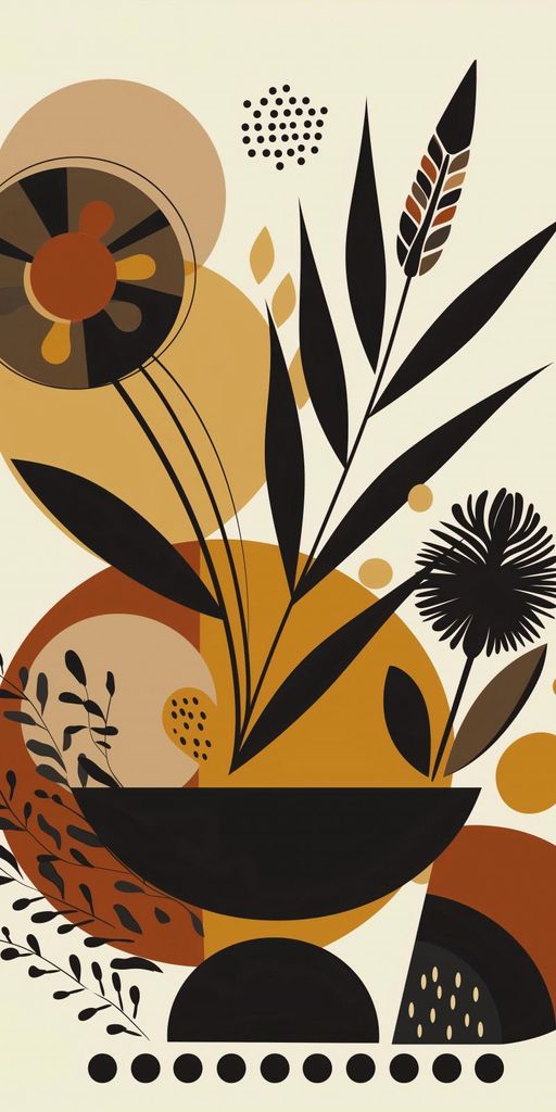 Plakat 50x100cm Geometrische Gärten