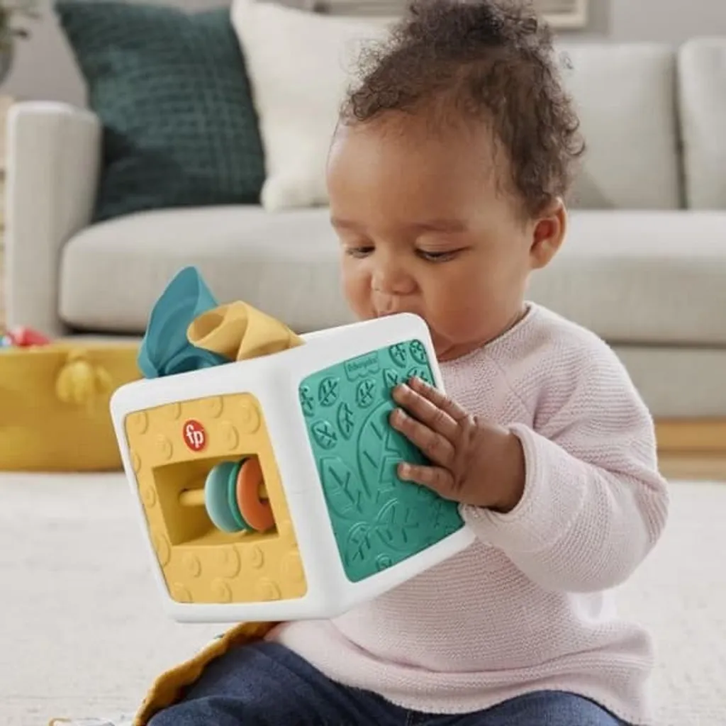 Jouet d'Éveil Premier Âge Cube d'Activités Interactif pour Bébé F-P