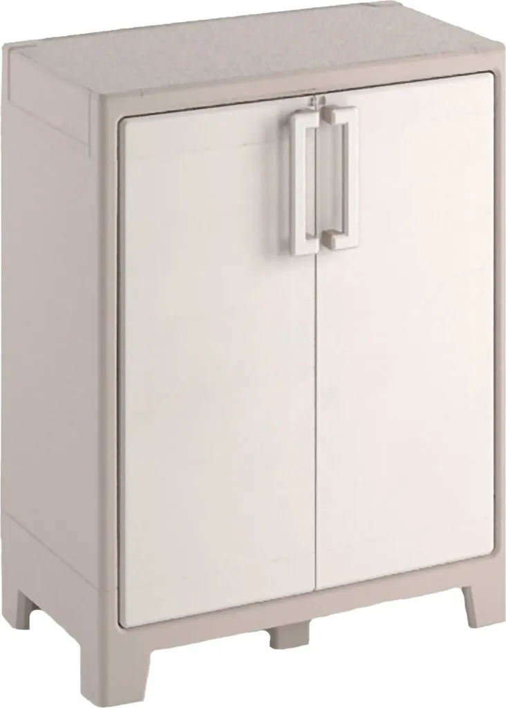 Armadietto Plastica Dmora Grimsby 80x44x100h | Montaggio Rapido