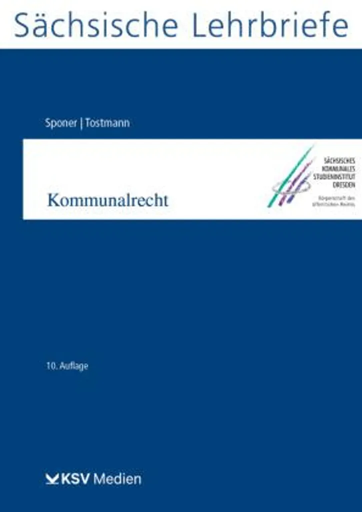 Droit Communal Allemand Kommunalrecht SL 5 - Édition Juridique 2026