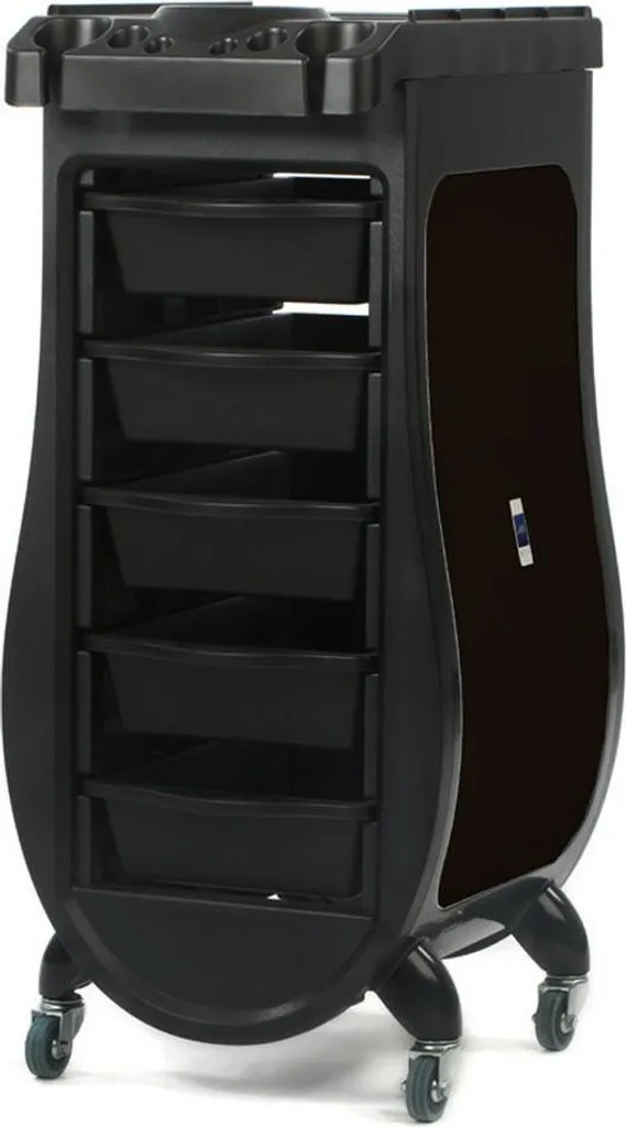 Meuble de rangement coiffure K015N 5 tiroirs idéal pour salon et barbier