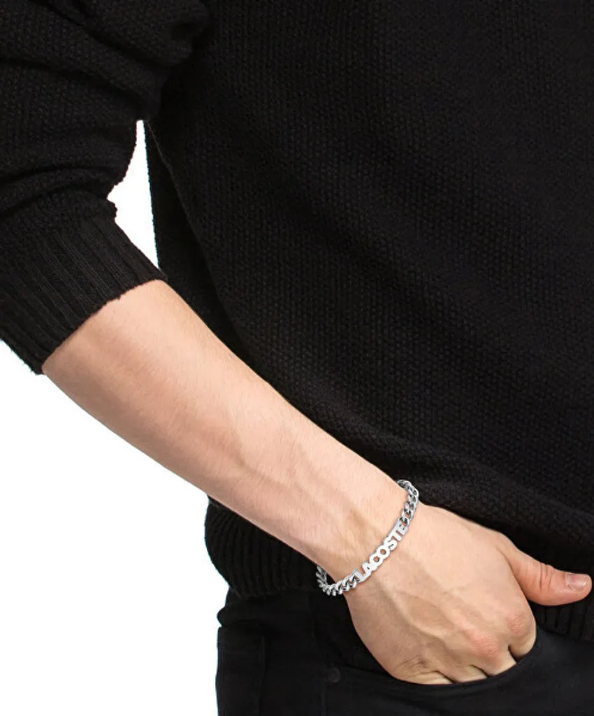 Gourmette homme en acier Script 2040476 - Accessoire de mode masculin